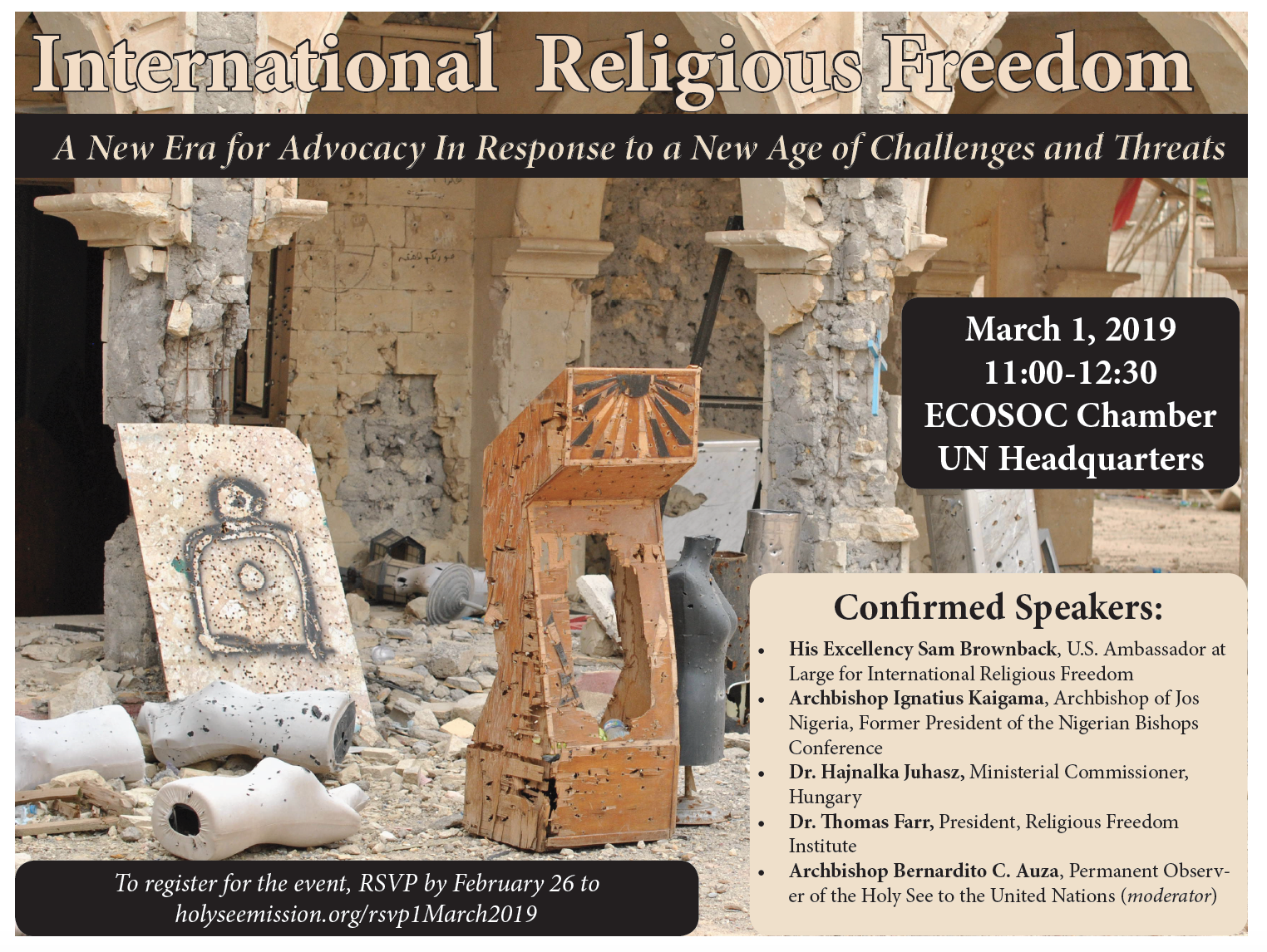 Featured image for “Event: International Religious Freedom: A New Era for Advocacy in Response to a New Age of Challenges and Threats”