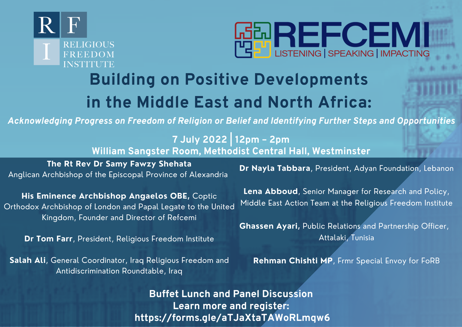 Featured image for “Building on Positive Developments in the Middle East and North Africa: Acknowledging Progress on Freedom of Religion or Belief and Identifying Further Steps and Opportunities”