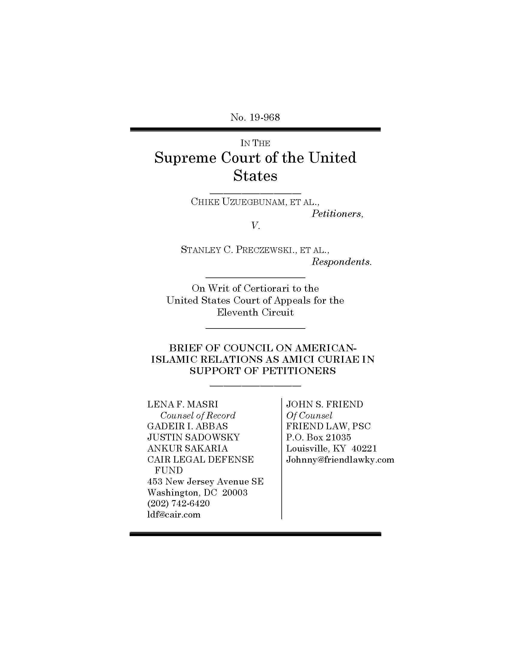 Featured image for “Uzuegbunam v. Preczewski”