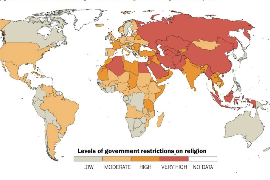 Featured image for “Pew Global Survey Shows Rising Religious Restrictions”