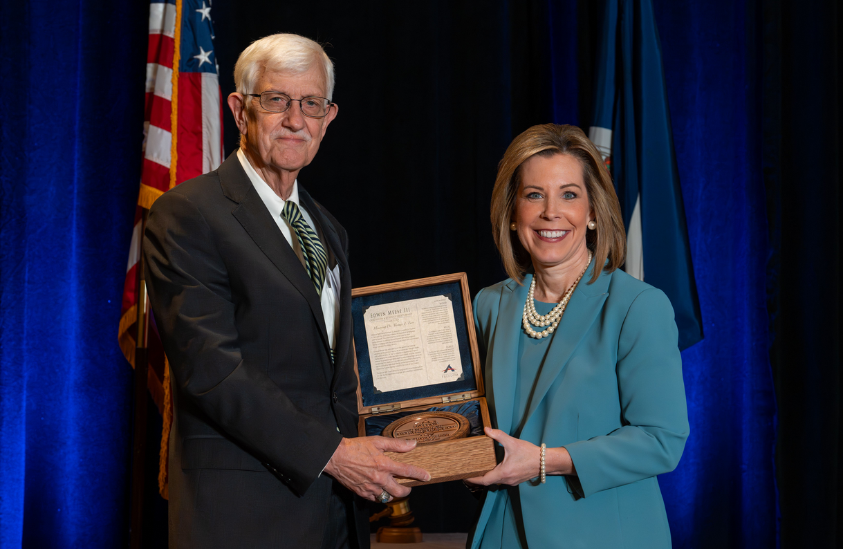 Featured image for “RFI President Emeritus Tom Farr Receives ADF’s ‘Edwin Meese III Originalism and Religious Liberty Award’”